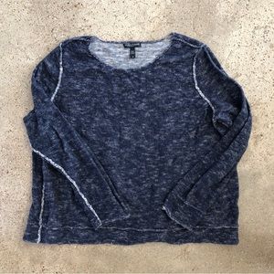 Eileen Fisher marled yarn long sleeve shirt 1x